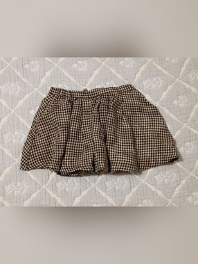 Nellie Quats Knock Down Ginger Checker Skirt 18-24 Months NWT